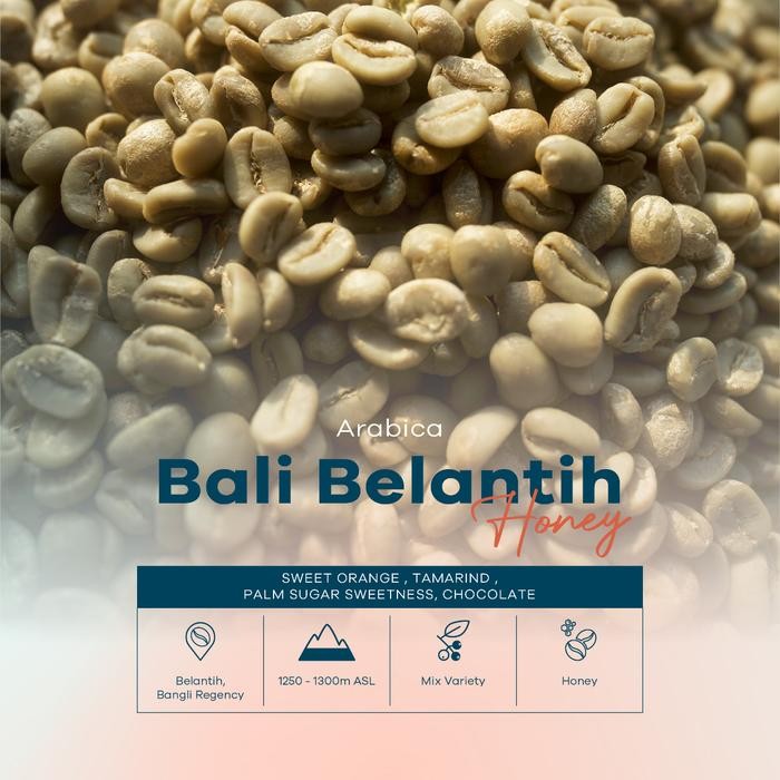 

8SXE Arabika Bali Belantih Honey Process Biji Kopi Mentah 1 Kg