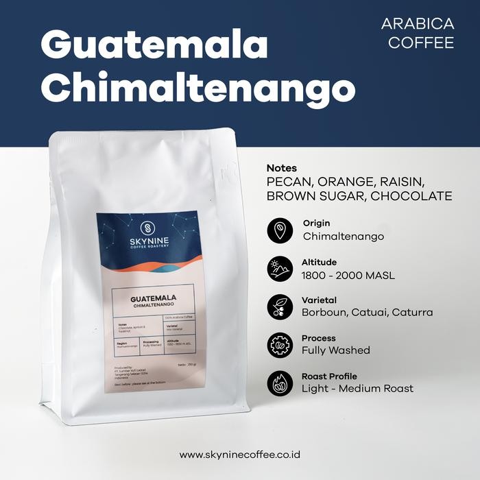 

8SXE Kopi Arabika Guatemala Chimaltenango Roasted Beans