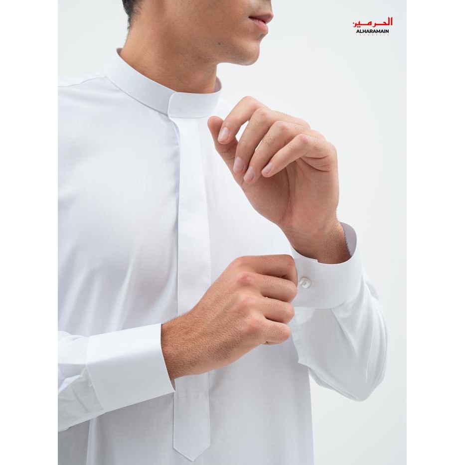 Al Haramain Series Slimfit Semi Wol Thobe Thalhah Jubah / Gamis Pria Remaja & Dewasa (02311091)
