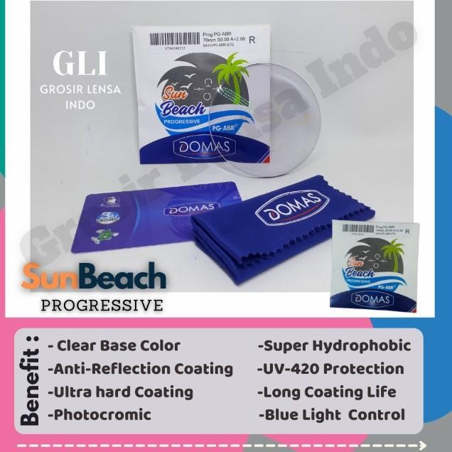 Lensa kaca mata Progresif bluray photocromic Garansi coating 1 THN