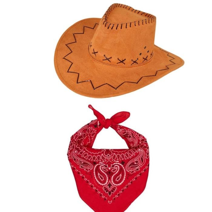 kostum koboi topi koboi anak dan dewasa