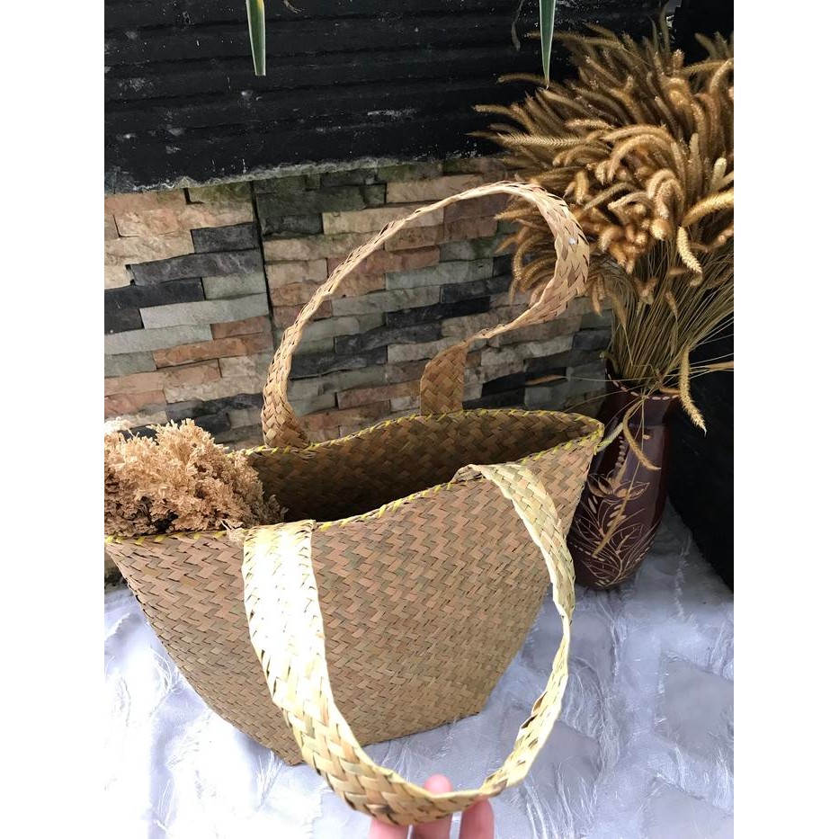 (Expert) Tas purun / tas purun tali panjang / bakul purun / tas anyam purun