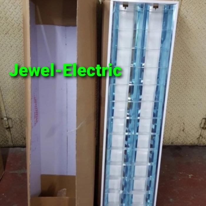 Terpopuler Kap Lampu Rm 2X36/Housing Tl Rm 2X36/Rumah Lampu T8 Tl Rm Inbow 2X36