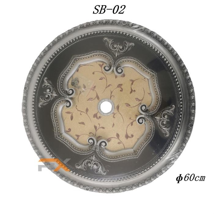 Terbagus Fiting Lampu Plafon Pvc 60 X 60 Bulat / Ornamen Plafon Gratis Lampu