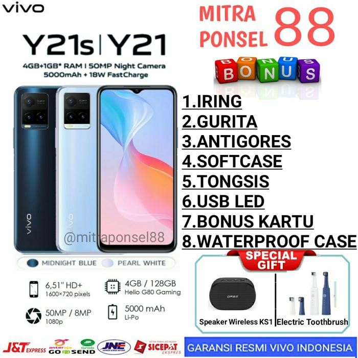 X61_ Vivo Y21S Ram 4/128 Gb Y21 4/64 Y21 S 4/128 Gb Garansi Resmi Vivo