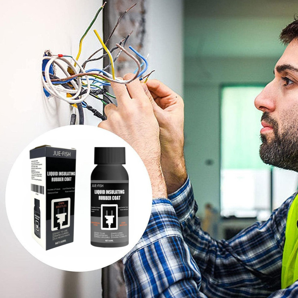 

JUE-FISH Lem Kabel Listrik Liquid Insulating Rubber Coat Glue 50ml - JU-0038