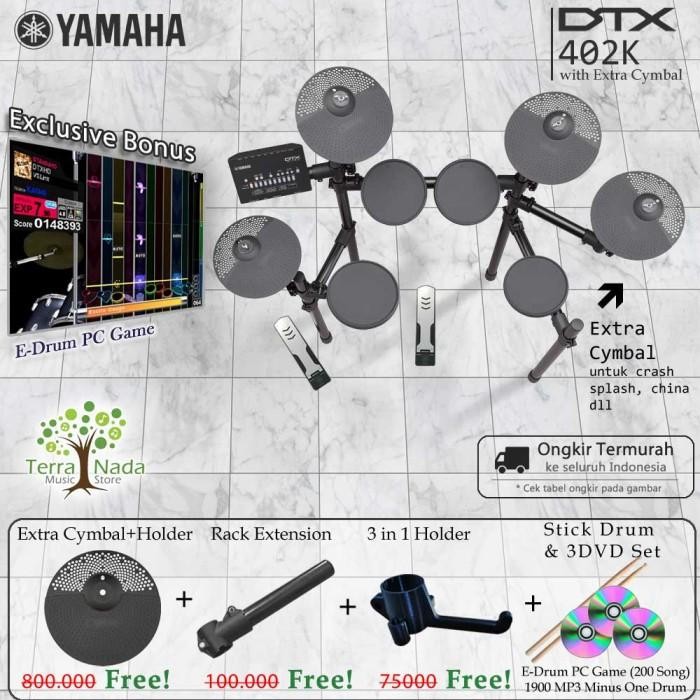 Drum Elektrik Yamaha DTX402K with XtraCymbal/ DTX402 / DTX 402 / 402