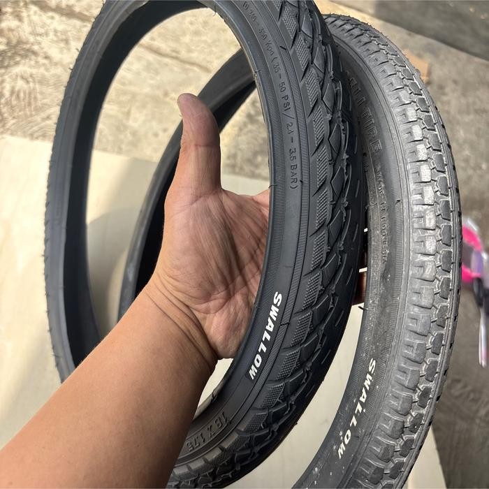 ban luar sepeda mini anak ukuran 18 x 1.75 swallow hitam