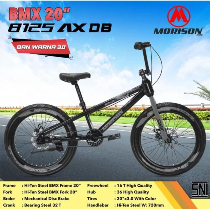 Sepeda BMX 20 Inch Morison Cakram Discbrake Ban 3.0 Terbaru