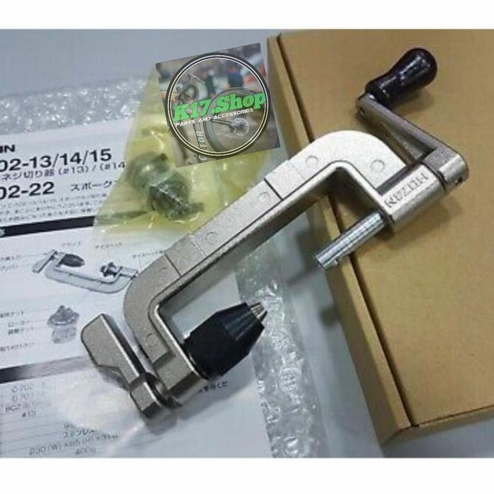 Alat senai ruji jari-jari Spoke Threading Hozan C-702-14 sepeda gowes