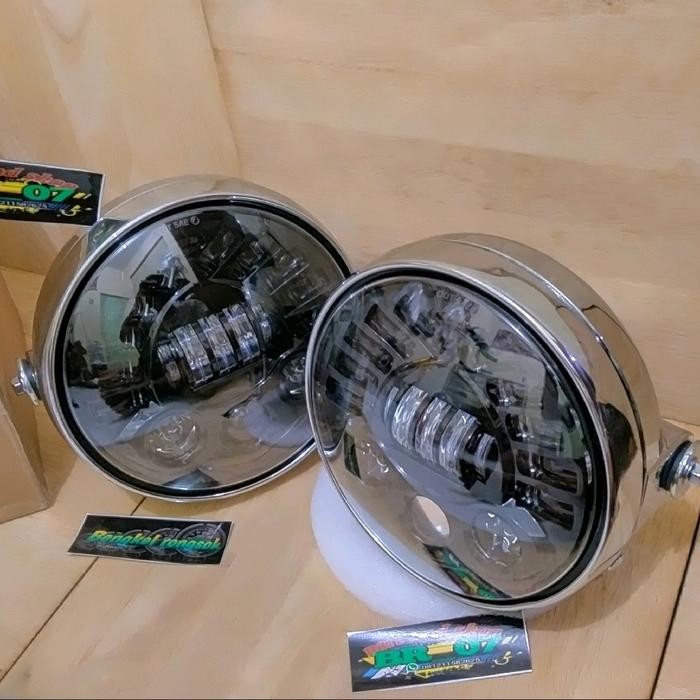 TERLARIS LAMPU DAYMAKER 7 INC PNP NINJA R SS LAMPU DAYMAKER SET RING BATOK KAWASAKI NINJA ORIGINAL