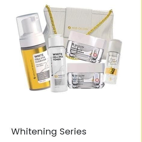 M4R7 Ms Glow Paket Whitening/Ms Glow Skincare/Paket Wajah/Paket Whitening