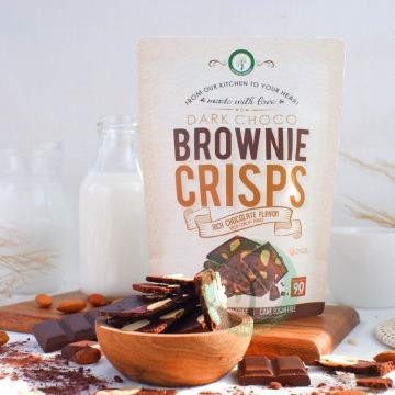 

Dark Choco Brownie Crisps 90Gr