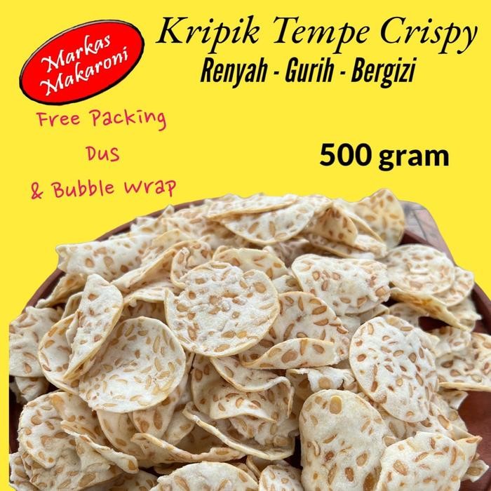 

Kripik Tempe Sagu Crispy 500Gr Keripik