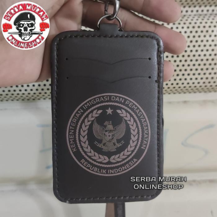 

Holder ID Card Tali Lanyard Name Tag Logo KEMENTERIAN IMIGRASI DAN PEMASYARAKATAN Cokelat Tua