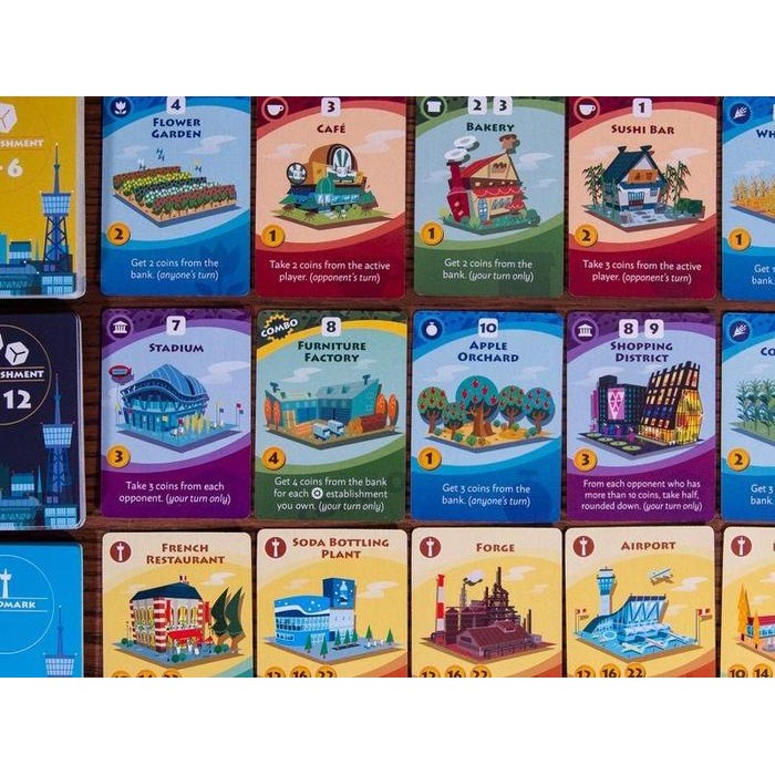 MACHI KORO 2 BOARD GAME FAMILY GAME KODE 1182