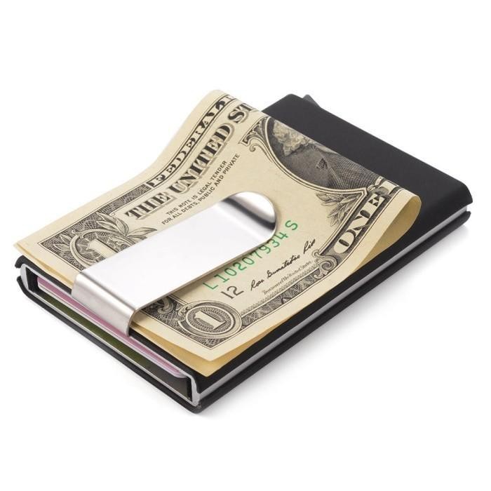 

Luxury Men Automatic Pop Up Aluminum Business Card Holder Soft Card