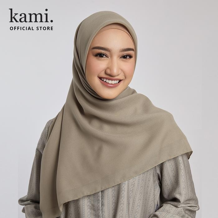 SURCA Kami Light Voile Scarf Plain Cotton Blend Wanita Katun Kerudung Muslim Square