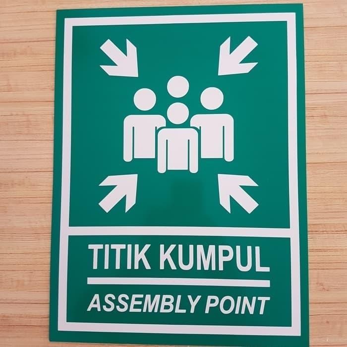 

AKRILIK K3 RAMBU SAFETY TITIK KUMPUL UKURAN 30X40CM