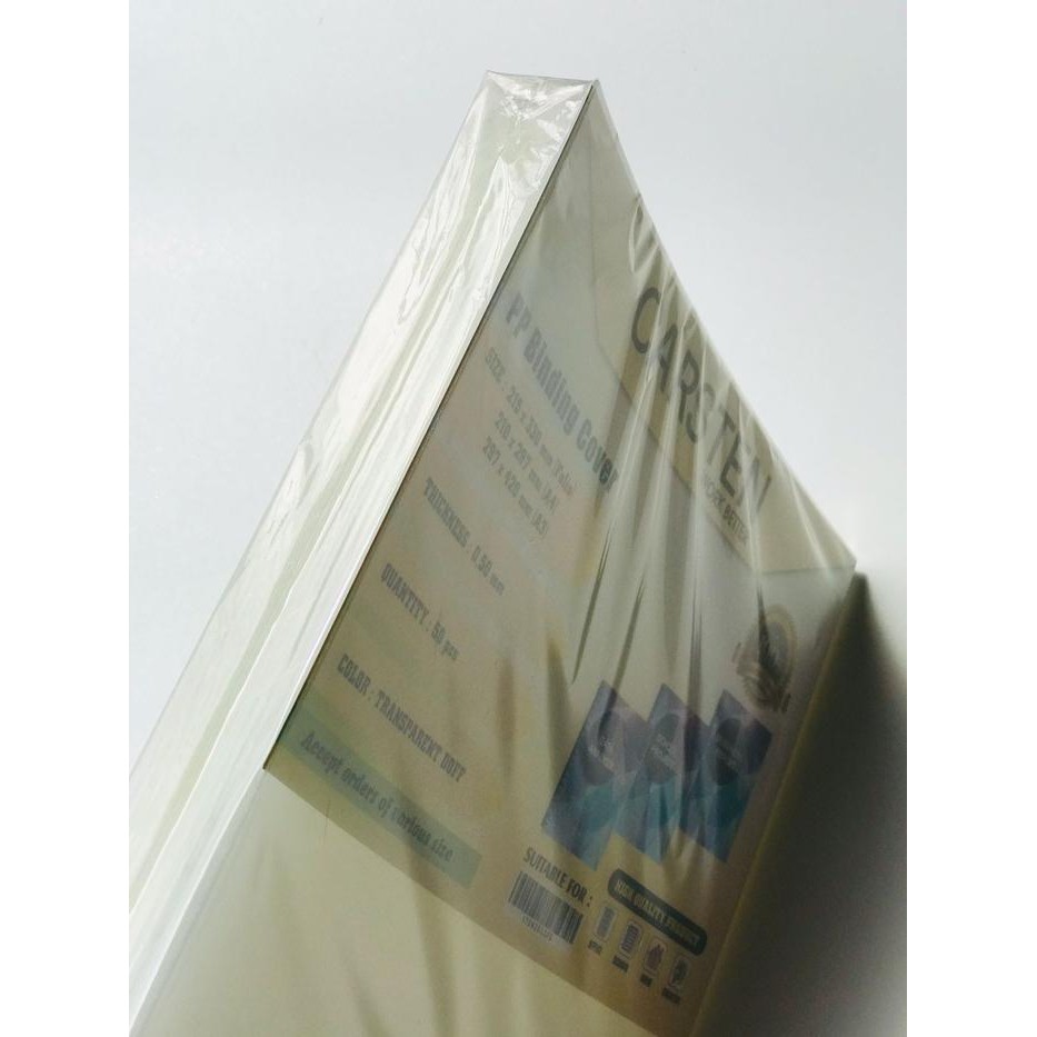 

Plastik jilid Cover mika doff 0.50 mm Folio isi 50 lembar