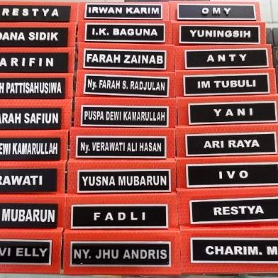 

PAPAN NAMA HURUF TIMBUL NAME TAG TIMBUL EXCLUSIVE 3D