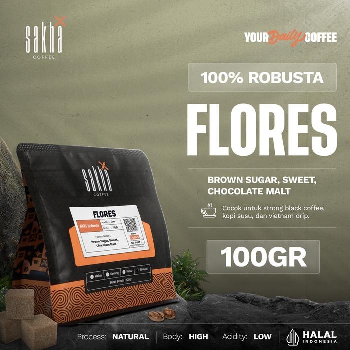 

Terlaris - Biji Kopi Robusta Flores Bajawa Coffee Roast Beans Espresso 100 Gram