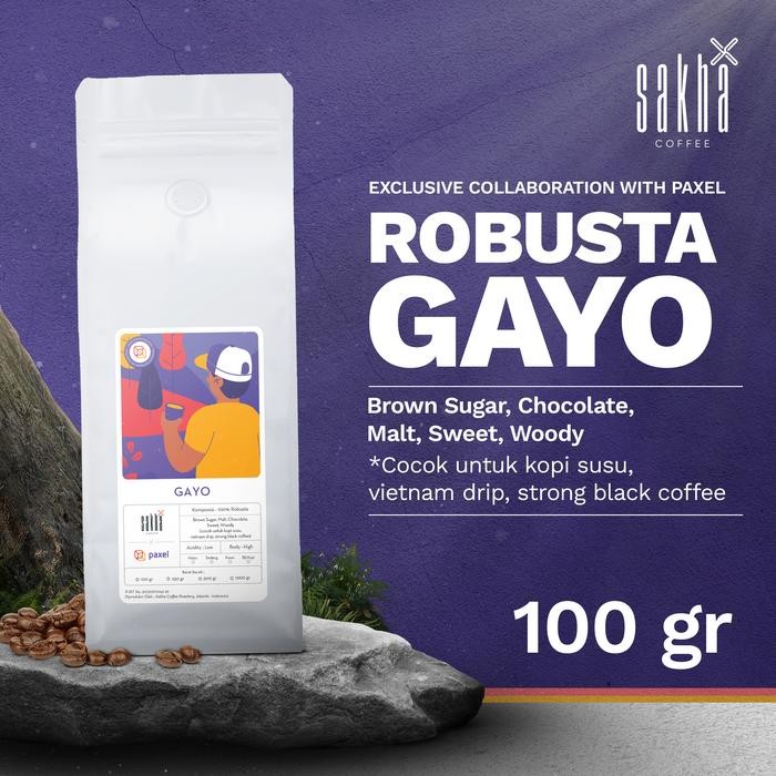 

Terlaris - Biji Kopi Robusta Gayo Aceh Exclusive Paxel Coffee Espresso 100 Gram