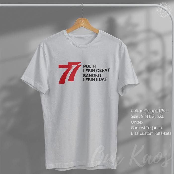 Kaos HUT RI 77 Tahun 17 Agustus Indonesia Merdeka Distro Murah Keren