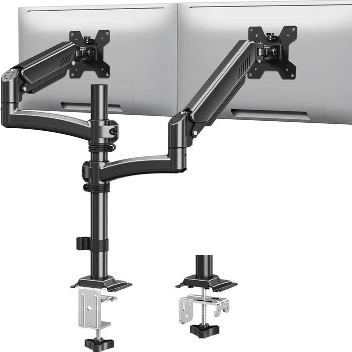 

BRACKET MONITOR DESKMOUNT GAS SPRING OXIMUS P200e TILT SWIVEL ROTATE Bracket Meja Desk Organizer and