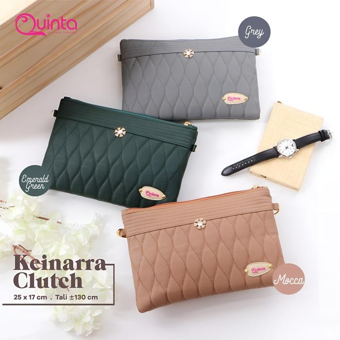 QUINTA CLUTCH KEINARRA Tas Fashion wanita trendy Keinarra Clutch by Quinta Kulit