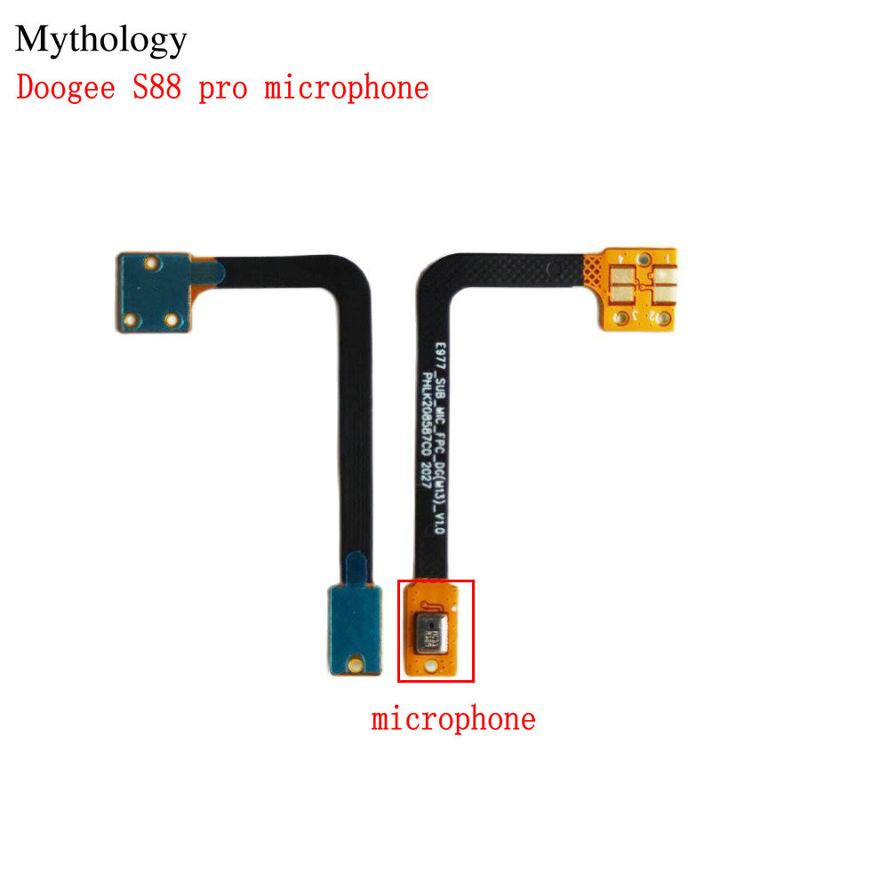 For DOOGEE S88 Pro Microphone for DOOGEE S88 Plus Micro Flex Cable 6.30"Mobile Phone Accessories
