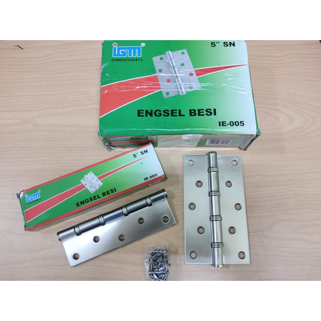 INF GROSIR Engsel Tebal Stainles 5" Inch Bagus / Engsel Pintu Jendela Stenlis IGM