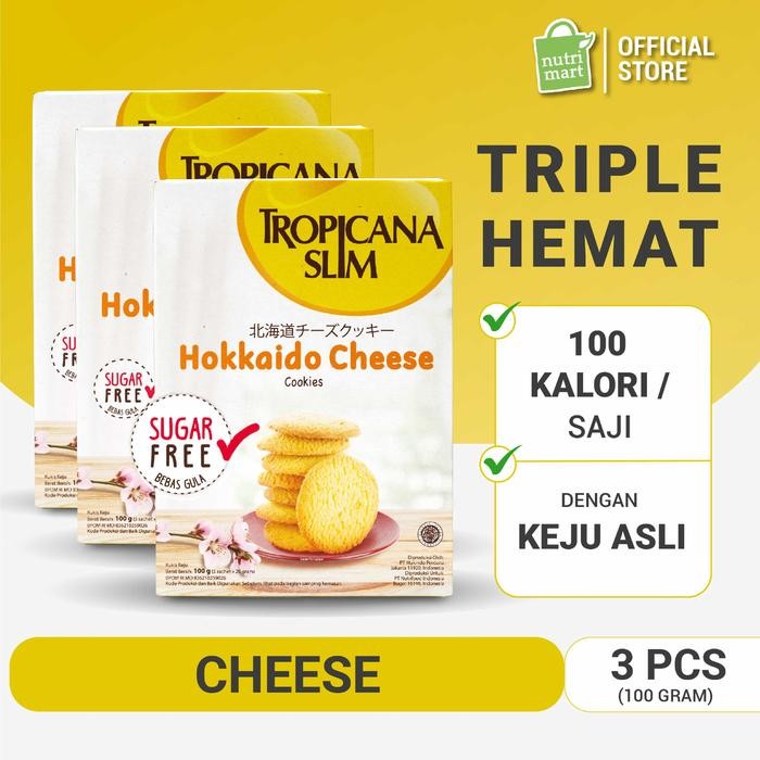 

OR6T Triple Pack: Tropicana Slim Hokkaido Cheese Cookies (5 Sch)