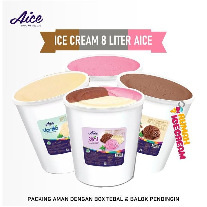 

OR6T Varian Ice Cream / Es Krim Aice 8 Liter