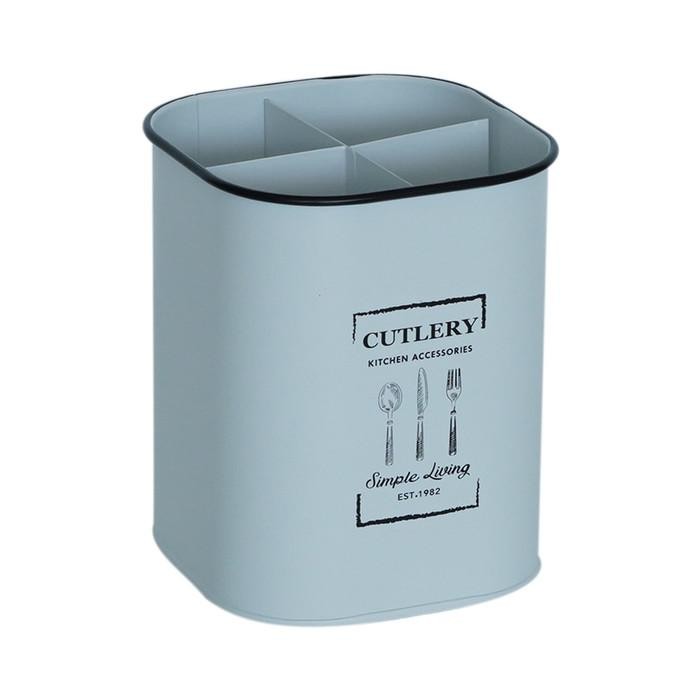 PREMIUM INFORMA TEMPAT SENDOK - CUTLERY HOLDER W/DIVIDERS JIRO WHITE