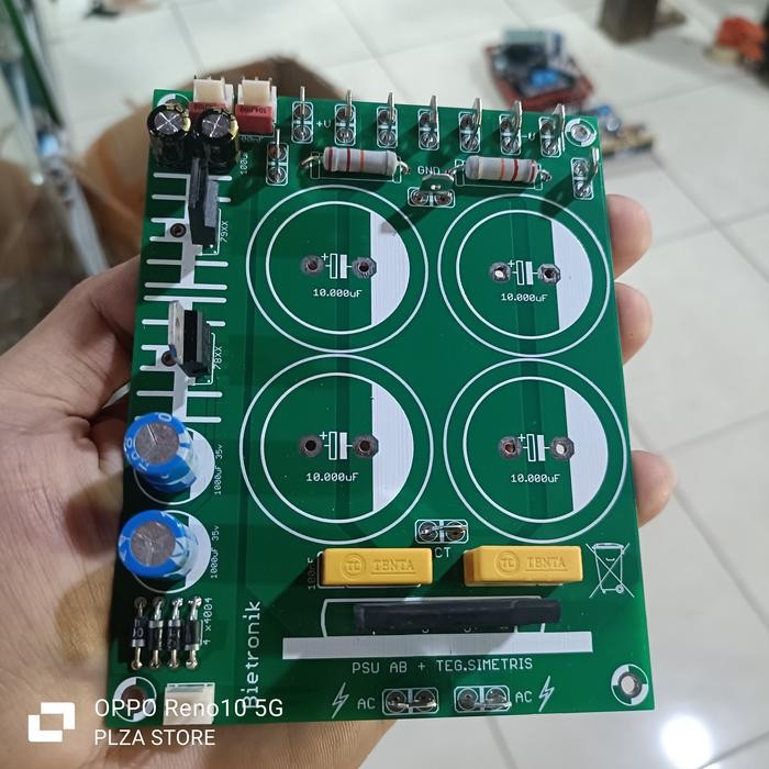 Kit psu 4 elco+Teg simetris dobel layer 12.5x9.5cm Kit psu isi 4 elko lengkap psu simetris double