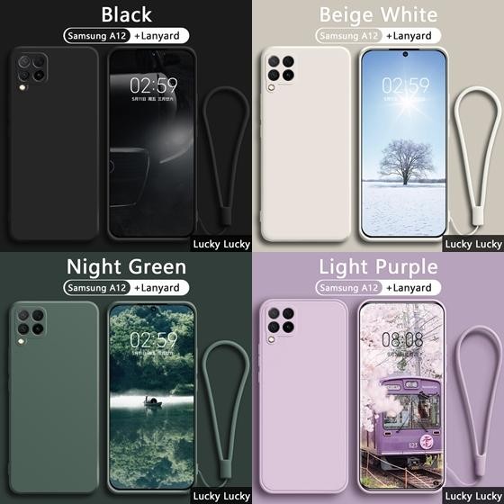 Case untuk Samsung A12 Baby Skin tali Fashion Cute Casing TPU Softcase *