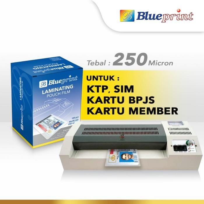 

ASLI Plastik Laminating Film Panas BLUEPRINT , Laminating Film 250 ron ID KTP READY STOCK