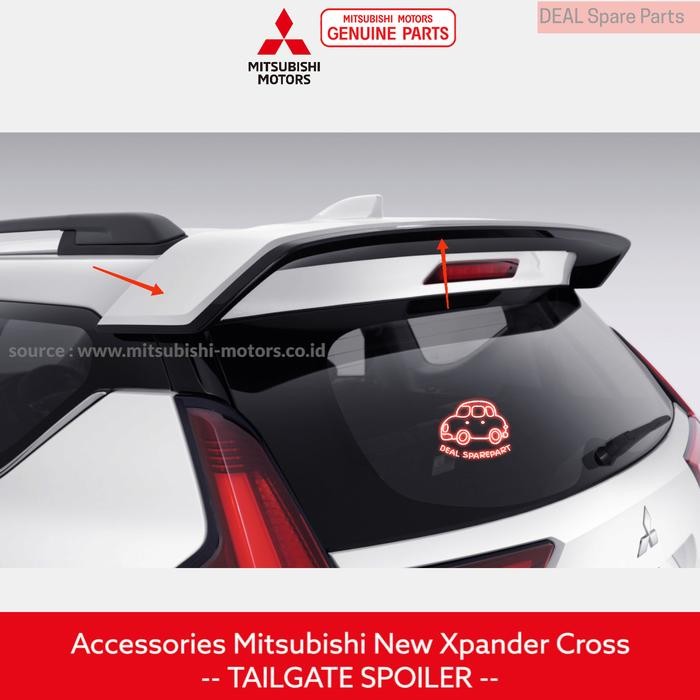 Tailgate Spoiler Aksesoris Original Mitsubishi New Xpander Cross