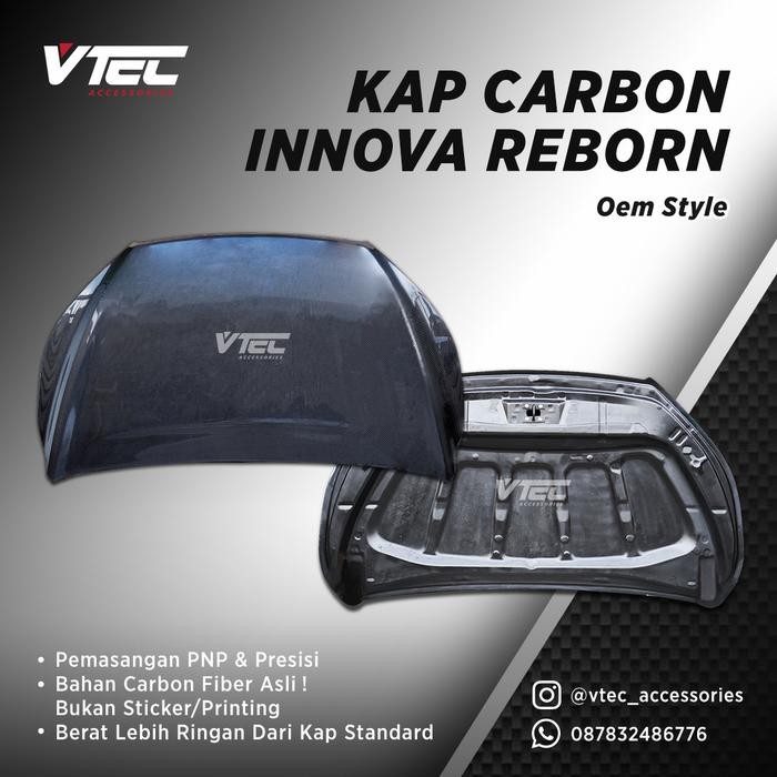 Kap Mesin Carbon Innova Reborn Oem Style