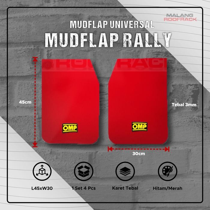 Mudflap Mudguard Karpet Lumpur Kepet Lumpur Model Rally Look Mobil
