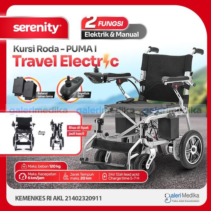 TERBARU Kursi Roda Elektrik Portable Serenity Puma I / Kursi Roda Electrik Serenity Puma I /