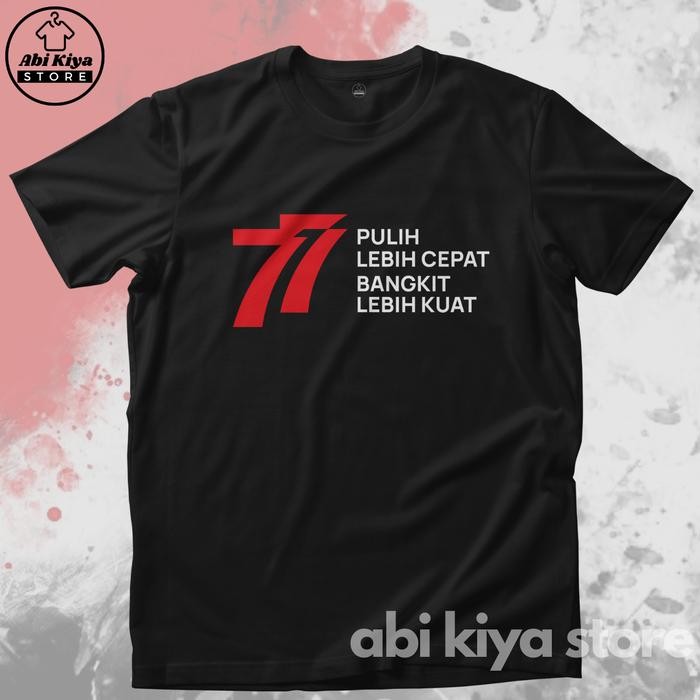 Kaos 17 Agustus HUT RI 77 Tahun Indonesia Merdeka Distro Dewasa Murah