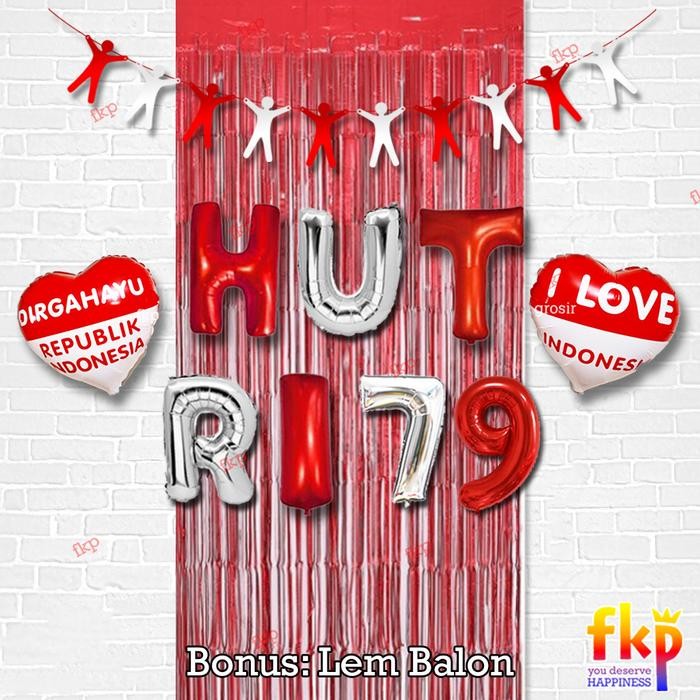 Paket Dekorasi HUT RI / Dekor Simpel Agustusan Dirgahayu 17an Agustus