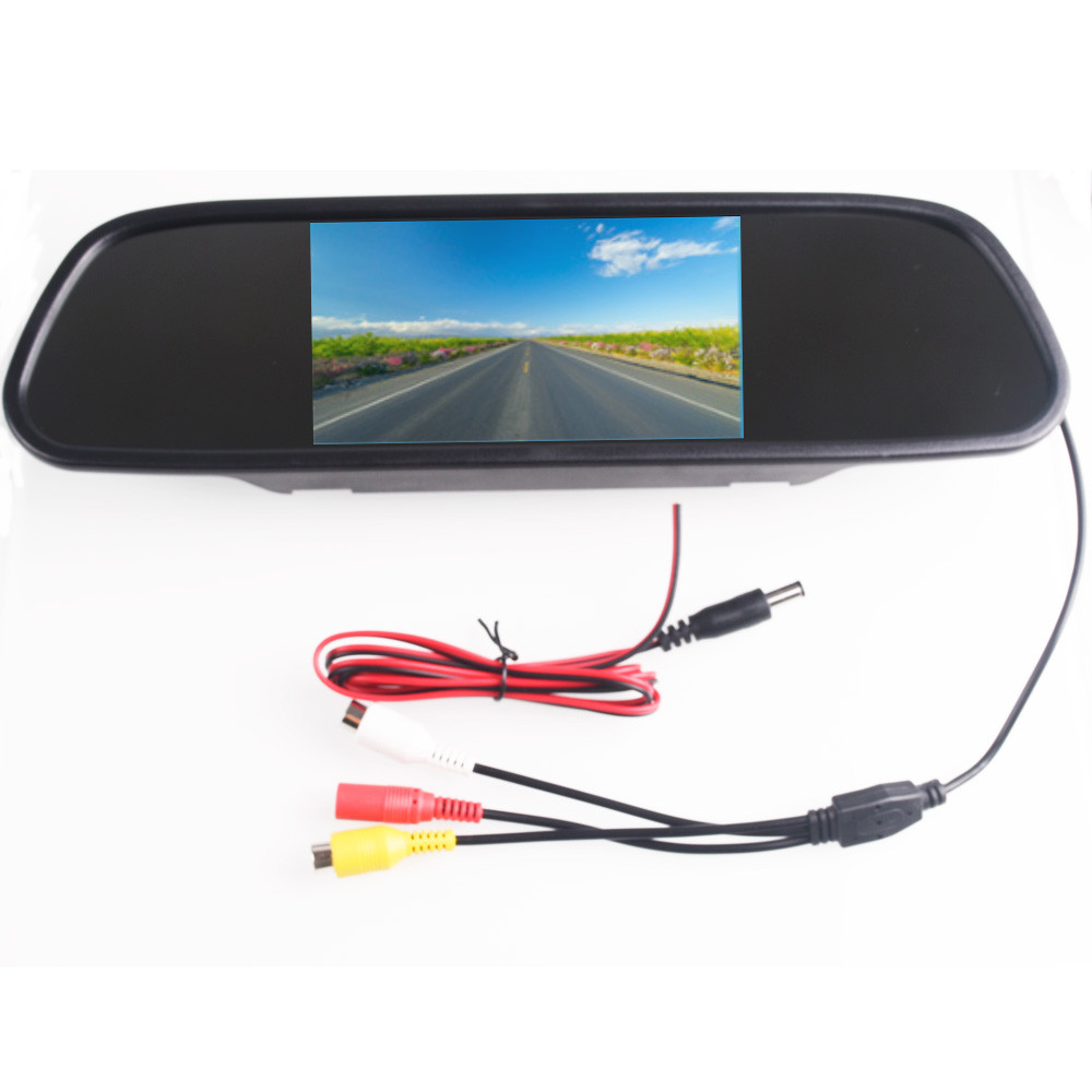 5 Inch Color TFT LCD DC 12V Car Monitor Rear View Headrest Display With 2 Channels Video Input For D