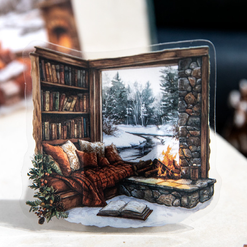 

2Style 30Pcs/bag Window Theme PET Special Oil Stickers Creative Handbook Stickers DIY