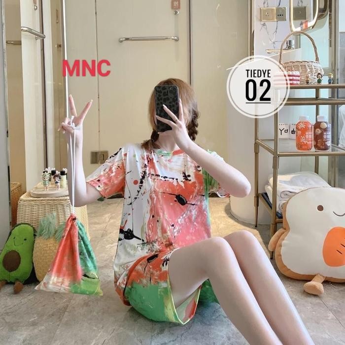 5ZBX Baju Tidur Wanita / Baju Tidur Dewasa / Baju Tidur Kaos Celana Pendek