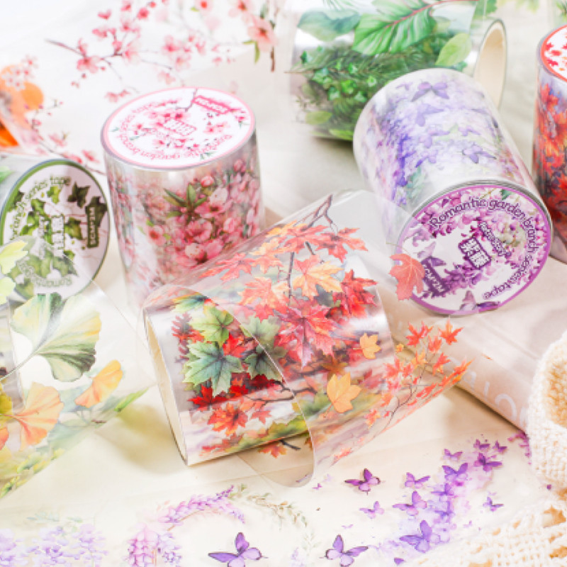 

2Style 3Rolls/bag Tree Tree Landscaping Tape DIY Handbook Material Decoration Phone Case