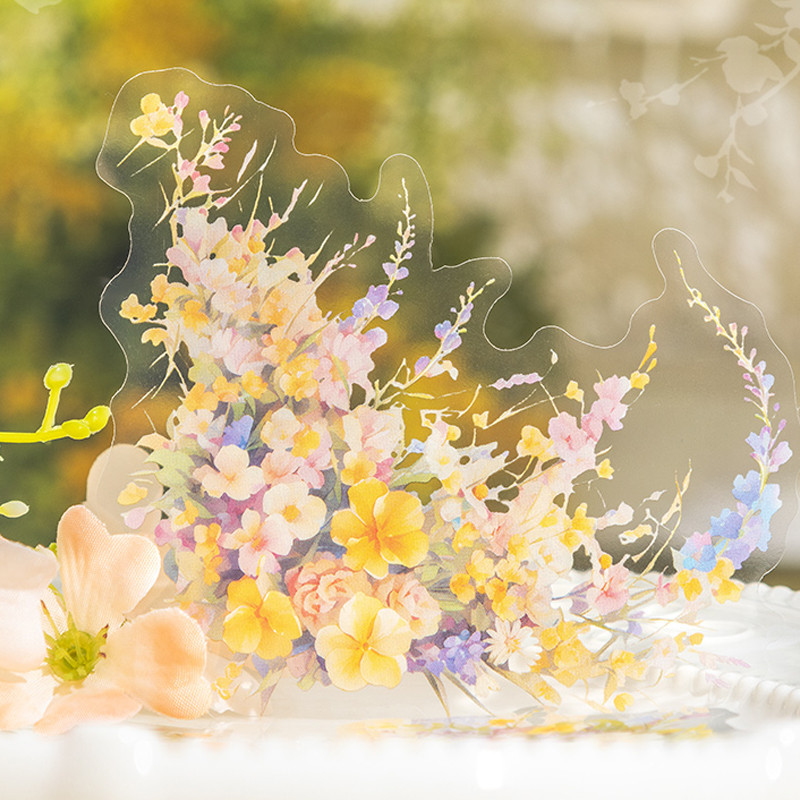 

6Style 10Pcs/bag Garden Lace Theme Sticker Pack DIY Handbook Scrapbook Photo Frame Journal