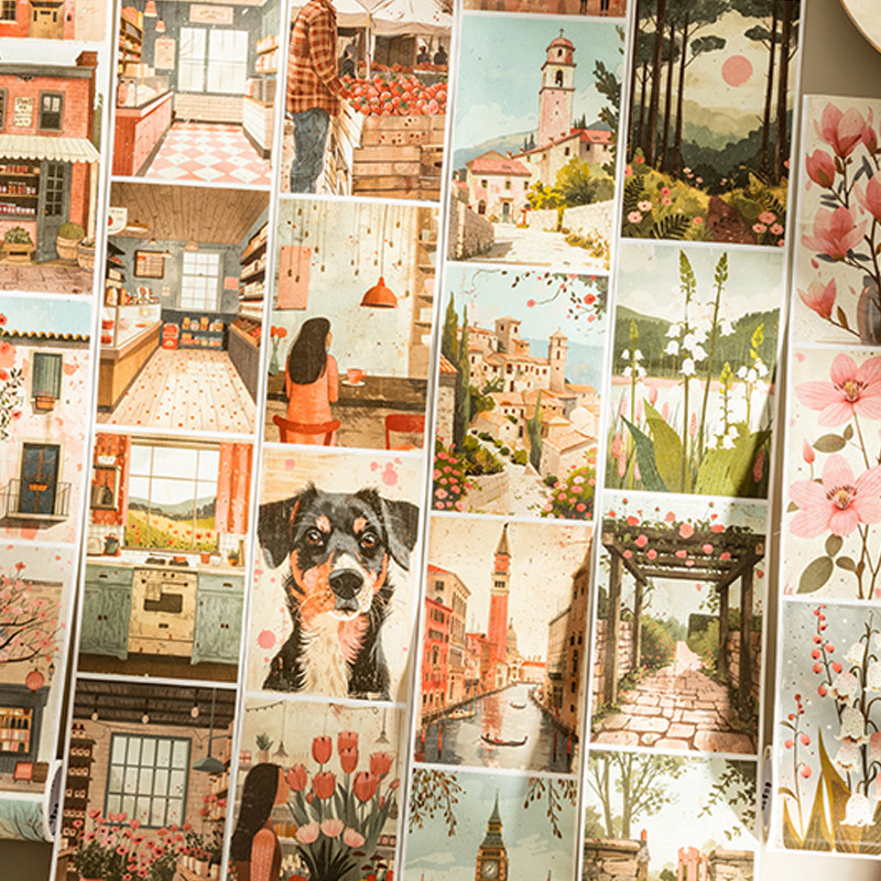 

2Style 3Rolls/bag Simple Life Large Size Aquascape Tape DIY Handbook Creative Material